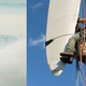 Image for article titled Amazing Jobs: Wind Turbine Cleaner